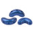 Arcos par Puca Beads, Matte Metallic Caribbean Blue (Qty: 25)