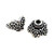 Sterling Silver-Overlay, Bead Cap, 6mm ID (Qty: 1 pr.)