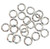 6mm Silver-Plate Twisted Open Jump Rings (Qty: 20)