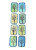 Laser Etched Winter Tree Beads, Frosted Rainbow on Jet, 15x10mm (Qty: 8)
