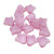 Czech Glass Tulip Flower Beads, Petal Pink w/Fuchsia Wash, 9mm (Qty: 15)