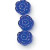 6mm Czech Glass Cobalt Daisy Flowers (Qty: 25)