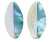 Two-Toned Marquise Shell Beads, Sea Green & Cream, 30x15mm (Qty: 2)