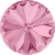 Brilliance 12mm Rivoli, Light Rose (Qty: 1) Foiled