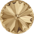 Swarovski 12mm Rivoli, Crystal Golden Shadow (Qty: 1) Foiled