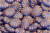 Starburst Ovals, Matte Sapphire w/Copper Wash, 14 x 12mm (Qty: 10)