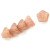 4x6mm Milky Pink Lumi Czech Glass Trumpet Flower (Qty: 50)