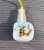 Gemstone Guru Bead Set, 3-hole, for Mala/Prayer Beads, 18mm, Blue/Grey Agate w/Chinese Character (Qty: 1)