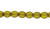 8mm Table-Cut Fire Polish Beads, Olive Green w/Bronze (Qty: 25)