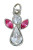 Preciosa Crystal Angel Charm, Rose, 13.5x21mm (Qty: 1) October Birthstone