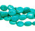 Imitation Tuquoise (Dyed Howlite) Puffy Oval Beads, 10x8mm (15.75" strand, ~38 beads)