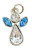 Preciosa Crystal Angel Charm, Aquamarine, 13.5x21mm (Qty: 1) March Birthstone
