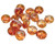 Czech Faceted Rondelles, Crystal Chili Pepper, 8x5mm (Qty: 17)