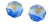Swarovski 8115 Lily Cut Octagon Pendants, Sapphire AB, 14mm (Qty: 2) Chandelier Drops!