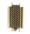 Elegant Elements BeadSlide Clasp, Cross Hatch, Antique Gold, 22mm (Qty: 1)
