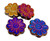 Gerber Daisy Flower, 18mm, Jet Full Sliperit (Qty: 4)