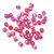 3mm Fire Polish, Dual-Color Matte Fuchsia/Violet (Qty: 50)