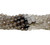 Smoky Quartz 4mm Faceted Rounds, Variegated (15.25" strand, ~95 beads)