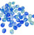 4mm Fire Polish, Dual Color Celadon Green/Blue (Qty: 50)