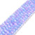Selenite 8mm Smooth Rounds, Violet/Blue (BLURPLE!) (15.5" strand)
