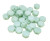 6mm Czech Glass 2-Hole Honeycomb Chalk Green Luster (Qty: 30)