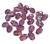 8x6mm Czech Glass Fire Polish Oval, Amethyst AB (25 Pcs)