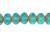 6x9mm Gem Cut Rondelles, Transparent Aqua w/Silver Travertine (~17 Pcs)