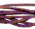 Matte Metallic Magenta/Copper-Plated Hematite Rectangles, 3-5mm (15.75" strand, ~80 beads)