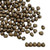 2.8mm Drop Bead, Matte Metallic Dark Bronze (10 gr.)