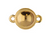 Magnetic Sphere Clasp, Gold Plate, 13 x 15mm (Qty: 1)