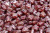 Lily Flower Beads, Transparent Ruby/Amber w/ Pink Wash (Qty: 15)