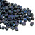 Cube Bead, #401FR, Matte Black AB (10 gr.) (Miyuki)
