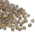 3mm Cube Bead, #994, Gold-Lined Crystal AB (10 gr.) (Toho) Discontinued