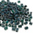 4mm Cube Beads, #237, Inside-Color Lined Moss Green(10 gr.) (Miyuki)