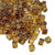4mm Cube Beads, #4501, Transparent Light Topaz Picasso (10 gr.) (Miyuki)