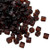4mm Cube Beads, #134, Transparent Dark Topaz (10 gr.) (Miyuki)