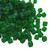 4mm Cube Beads, #146F, Matte Transparent Green (10 gr.) (Miyuki)