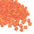 4mm Cube Beads, #8F, Matte Silver-Lined Orange (10 gr.) (Miyuki)