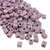 4mm Cube Beads, #410F, Matte Opaque Amethyst (10 gr.) (Miyuki)