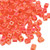 4mm Cube Beads, #406R, Opaque Orange AB (10 gr.) (Miyuki)