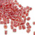 4mm Cube Beads, #226, Red Color-Lined Crystal (10 gr.) (Miyuki)
