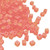 4mm Cube Beads, #138FR, Matte Transparent Orange AB (10 gr.) (Miyuki)