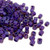 4mm Cube Beads, #928, Inside Color Rosaline AB/Opaque Purple-Lined (10 gr.) (Toho)