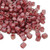 4mm Cube Beads, #291, Transparent Rose/Mauve Lined (10 gr.) (Toho) Discontinued