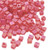 4mm Cube Beads, #140FR, Matte Transparent Red Orange  AB (10 gr.) (Miyuki)