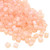 4mm Cube Beads, #155FR, Matte Transparent Light Tea Rose AB (10 gr.) (Miyuki)