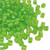 4mm Cube Beads, #245, Lime Green-Lined Crystal (10 gr.) (Miyuki)