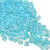 4mm Cube Beads, #220, Aqua Mist-Lined Crystal (10 gr.) (Miyuki)
