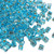 4mm Cube Beads, #18, Silver-Lined Aqua (10 gr.) (Miyuki)