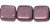 2-Hole Tile Beads, Pink Metallic Suede (Gold) (Qty: 25)